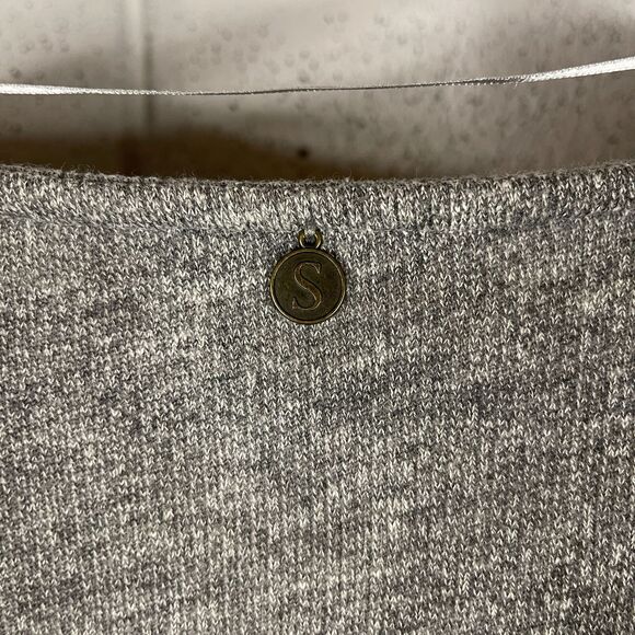 Soft Surroundings Womens L Edgy Asymmetric Tunic Top French Terry Relaxed Gray - Picture 6 of 7